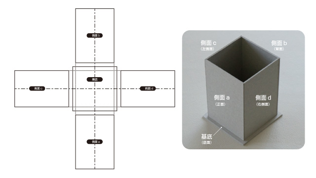 ペンスタンド展開図